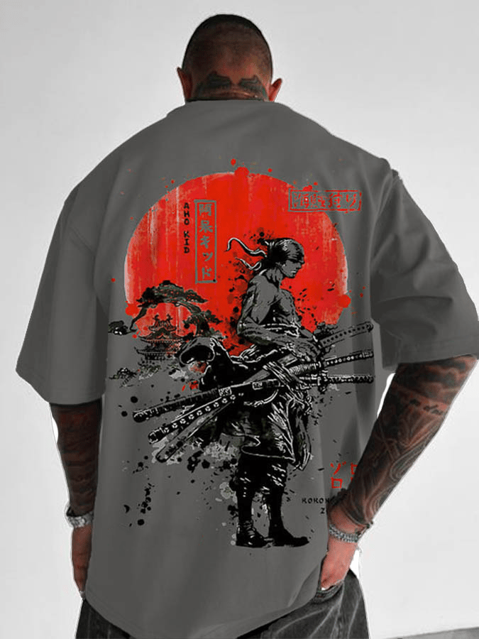 Anime Merchandise Men - Camiseta de algodón con estampado de