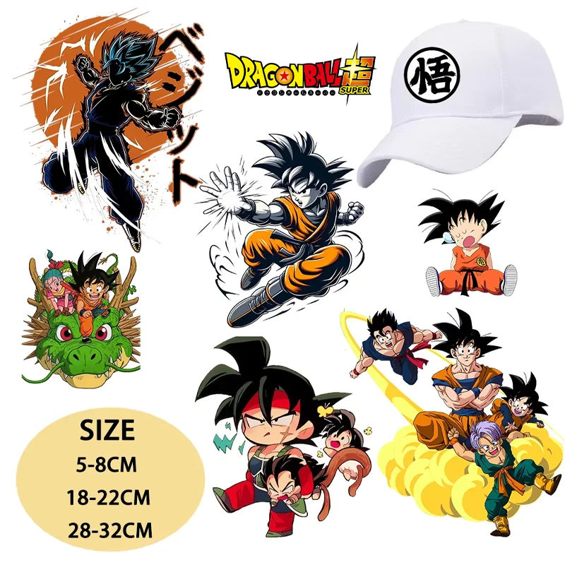Anime Merchandise Men - Parches Termoadhesivos de Dragon Ball para