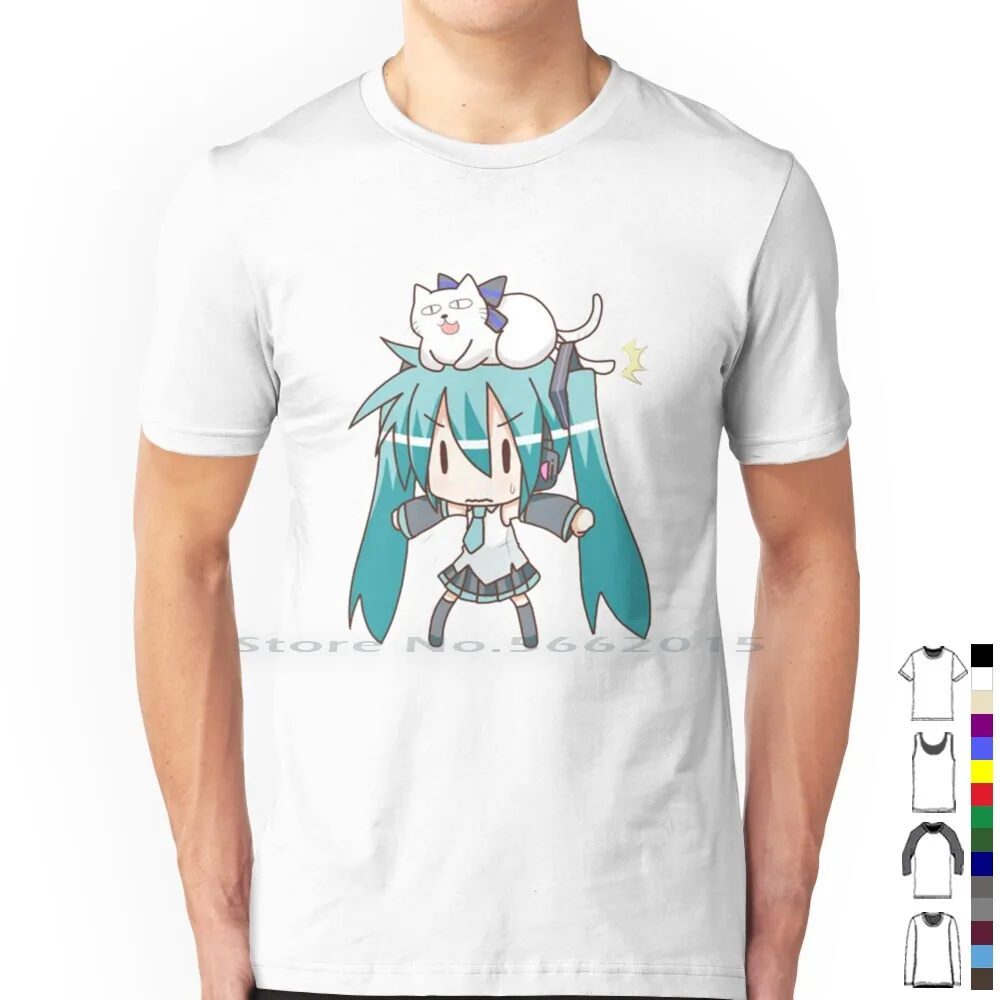 Anime Merchandise Men - Miku-Camiseta de Manga larga 100% de