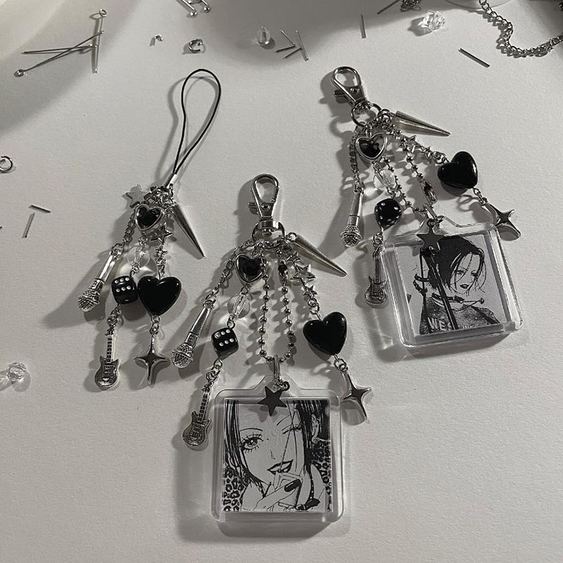 Nana Anime Merchandise - Llaveros nana con cuentas para teléfono