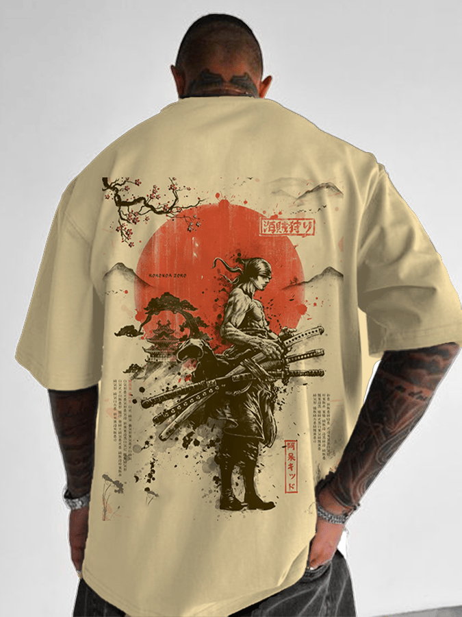 Camiseta de algodón con estamp - Anime Merchandise Men reseña y precio