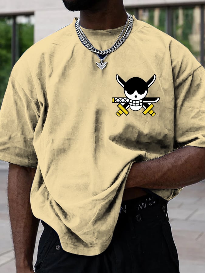 Camiseta de algodón con estamp - Anime Merchandise Men reseña y precio