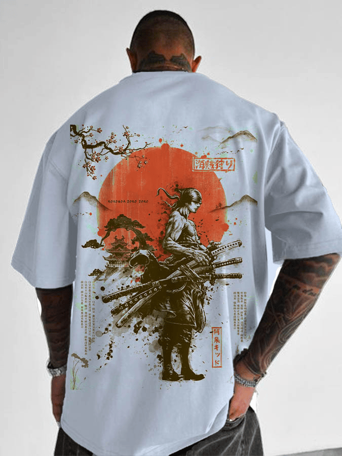 Camiseta de algodón con estamp - Anime Merchandise Men reseña y precio